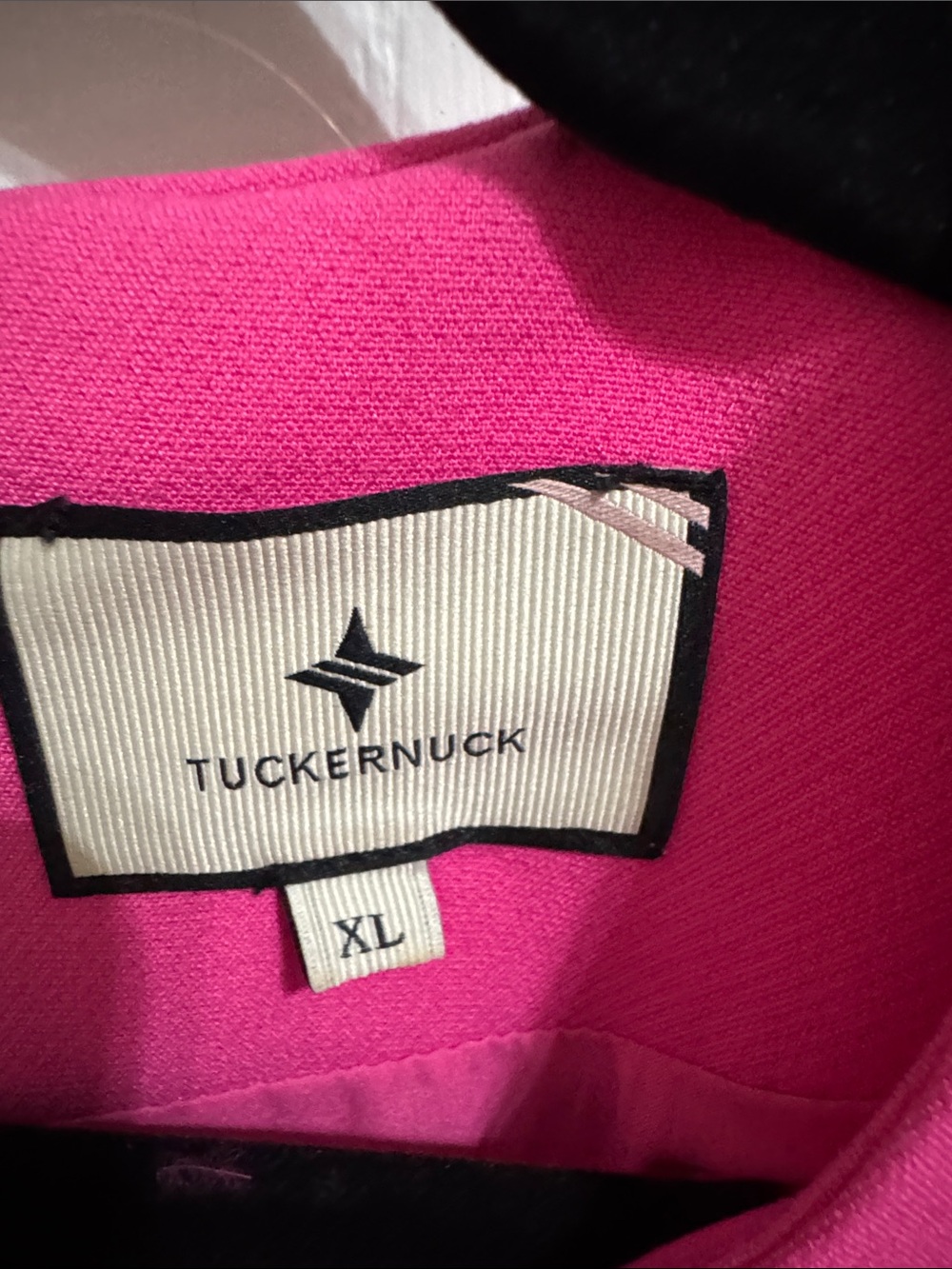 Tuckernuck Hot Pink Feather Sleeve Cocktail Shift Party Dress Mod Ellie XL Retro - Picture 7 of 12